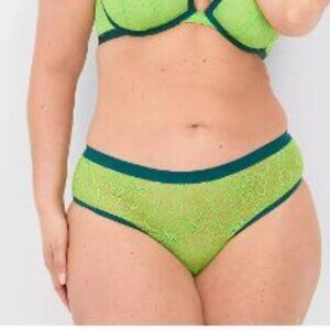 Crush Lace Ruched-Back Cheeky Panty